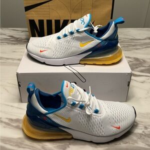 Brand New Nike Air Max 270 men’s size 12 White/Citron Pulse